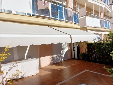 Toldo en una terraza