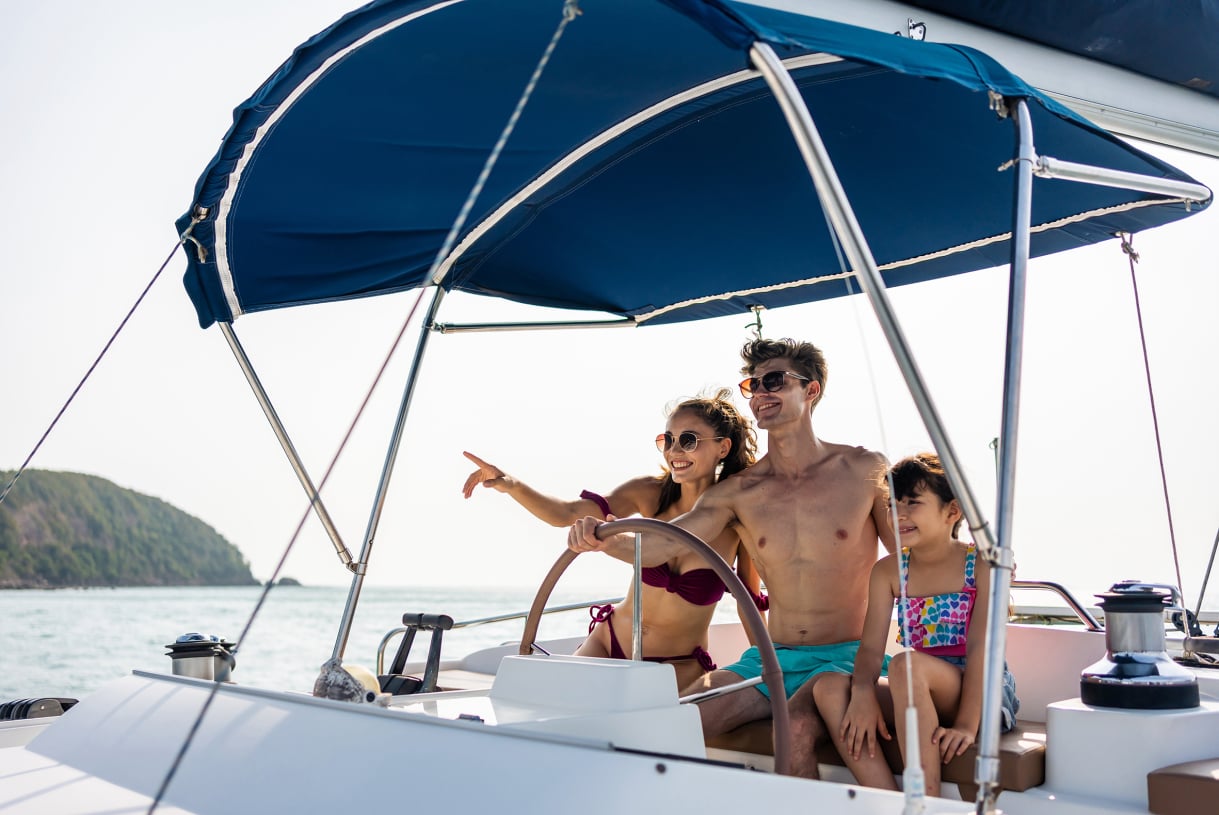 Toldo de un velero